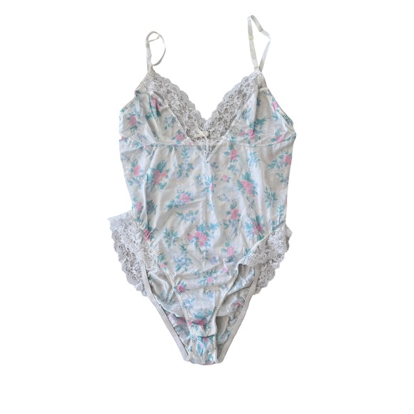 VINTAGE ASHLEY TAYLOR FLORAL BODYSUIT - Picture 2 of 5